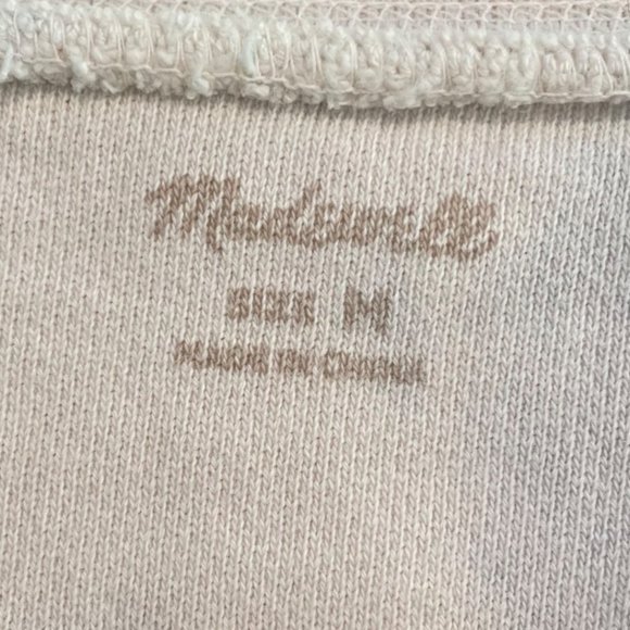 Madewell Green/White Tie-Dye Cotton Swing Sweatshirt, M - Picture 7 of 13
